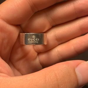 Gucci Silver Ring Size 6.5